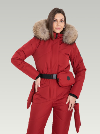 Комбинезон женский зимний GRAND Клюква